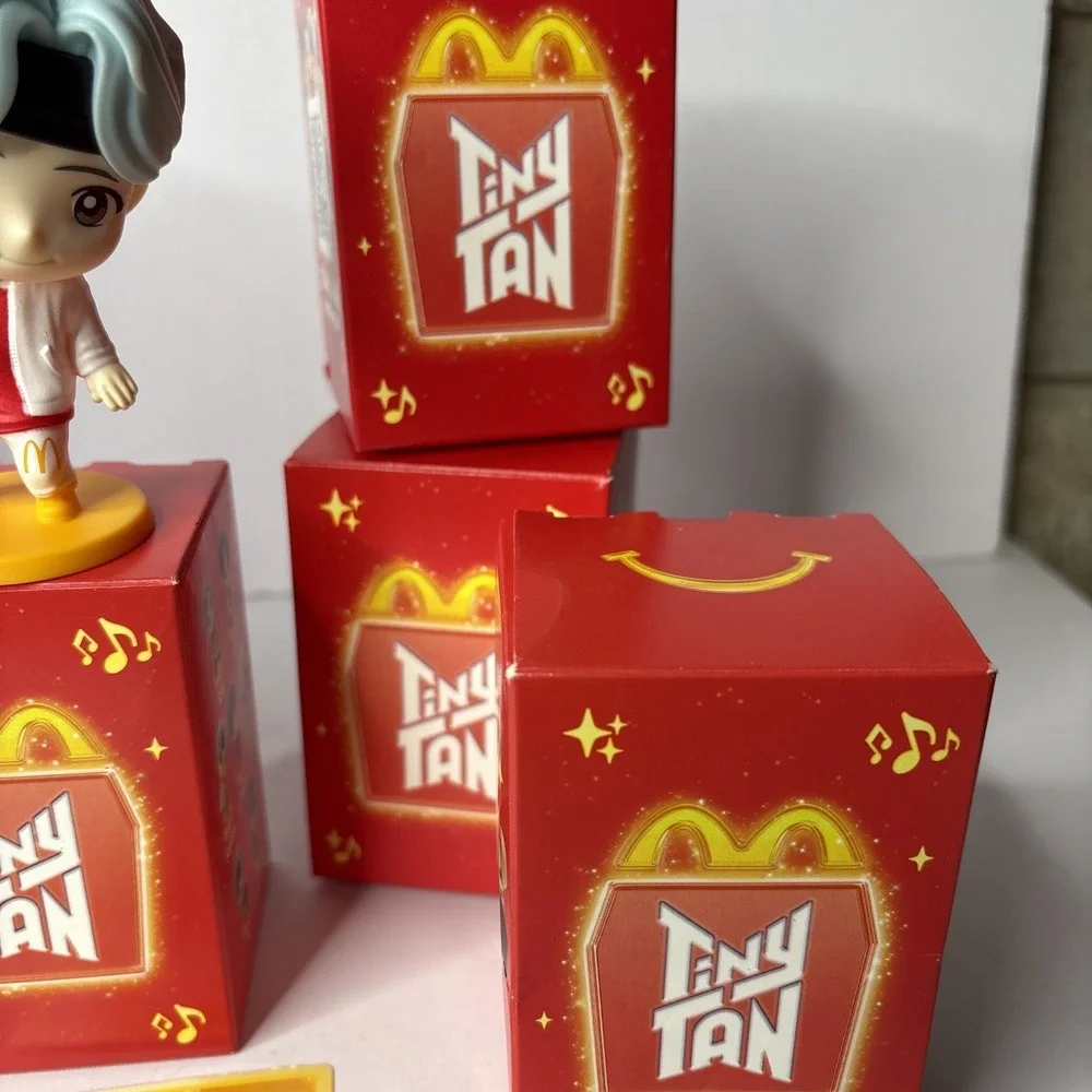 Set of 4 - McDonald's TinyTAN x BTS‎ Encore Edition #10 Happy Meal New - SUGA